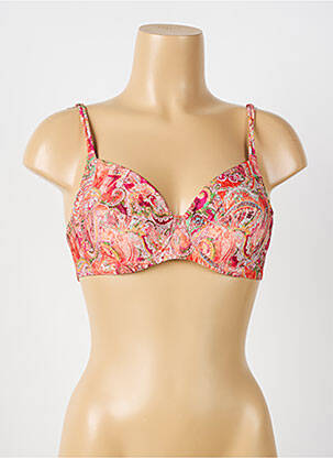 Soutien-gorge effet matière satinée haut soutien-gorge emboitant orange ANTIGEL femme