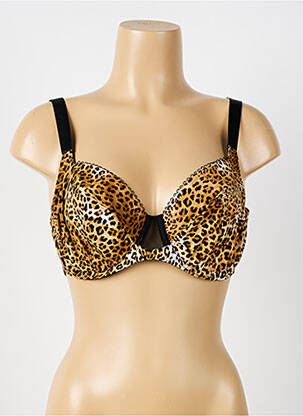 Soutien-gorge effet matière satinée haut soutien-gorge emboitant noir ANTIGEL femme