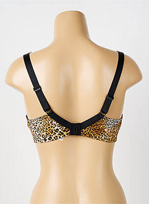 Soutien-gorge effet matière satinée haut soutien-gorge emboitant noir ANTIGEL femme