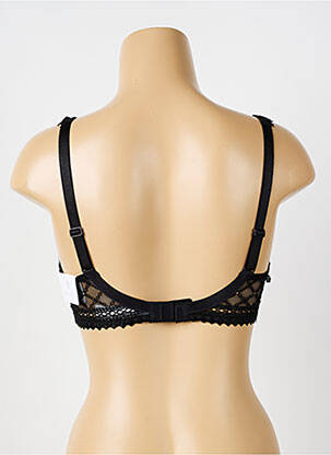Soutien-gorge effet matière satinée haut soutien-gorge moulé noir LOUISA BRACQ femme