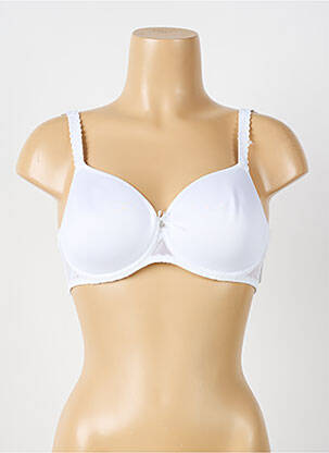 Soutien-gorge effet matière satinée haut soutien-gorge moulé blanc LOUISA BRACQ femme