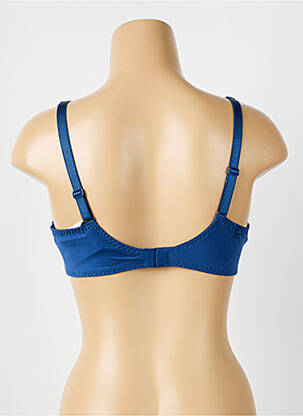 Soutien-gorge effet matière satinée haut soutien-gorge moulé bleu LOUISA BRACQ femme