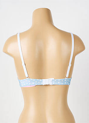Soutien-gorge effet matière satinée haut soutien-gorge push-up bleu ANTIGEL femme