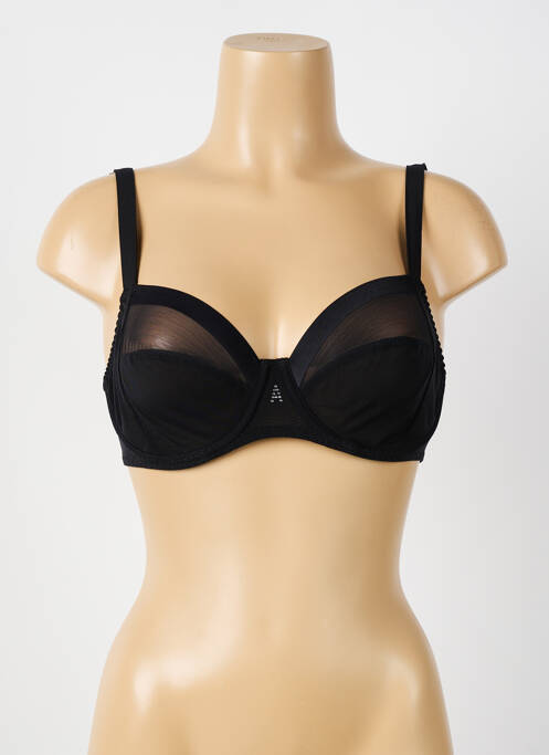 Soutien-gorge légère et transparente haut soutien-gorge emboitant noir ANTIGEL femme