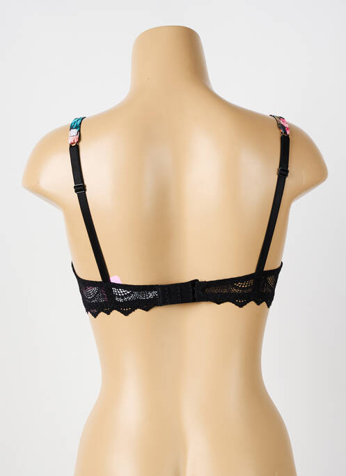 Soutien-gorge broderie haut soutien-gorge emboitant noir ANTIGEL femme