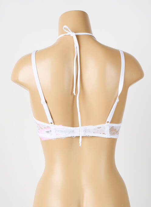 Soutien-gorge effet matière satinée haut soutien-gorge emboitant blanc ANTIGEL femme