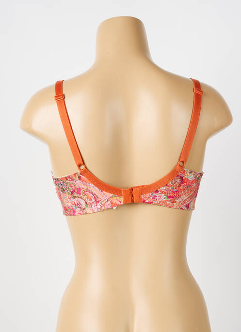 Soutien-gorge effet matière satinée haut soutien-gorge emboitant orange ANTIGEL femme