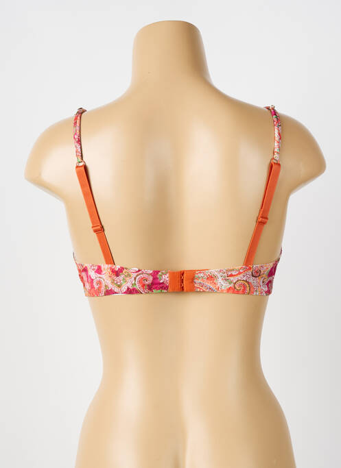 Soutien-gorge effet matière satinée haut soutien-gorge emboitant orange ANTIGEL femme