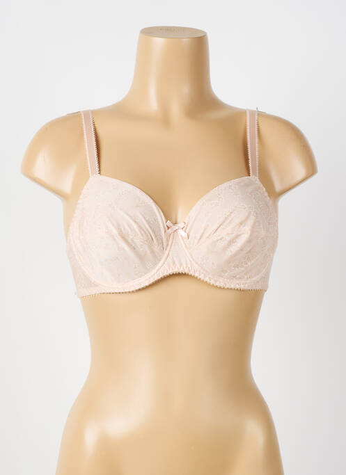 Soutien-gorge effet matière satinée haut soutien-gorge emboitant rose ANTIGEL femme