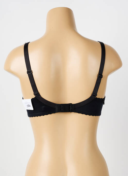 Soutien-gorge effet matière satinée haut soutien-gorge moulé noir LOUISA BRACQ femme