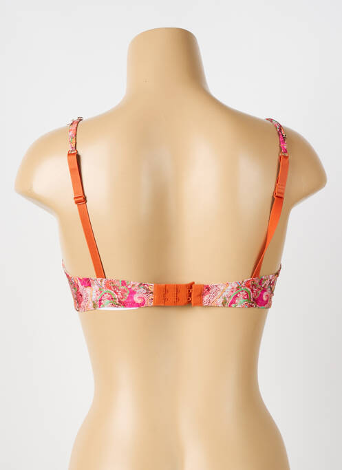 Soutien-gorge effet matière satinée haut soutien-gorge moulé orange ANTIGEL femme