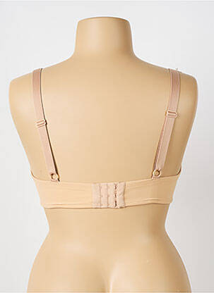 Soutien-gorge effet matière satinée haut soutien-gorge moulé chair ANTIGEL femme