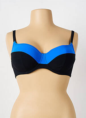 Soutien-gorge effet matière satinée haut soutien-gorge emboitant noir ANTIGEL femme