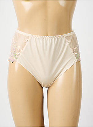 Culotte tissage satiné beige LOUISA BRACQ femme