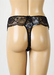 Tanga noir ÉPRISE pour femme seconde vue