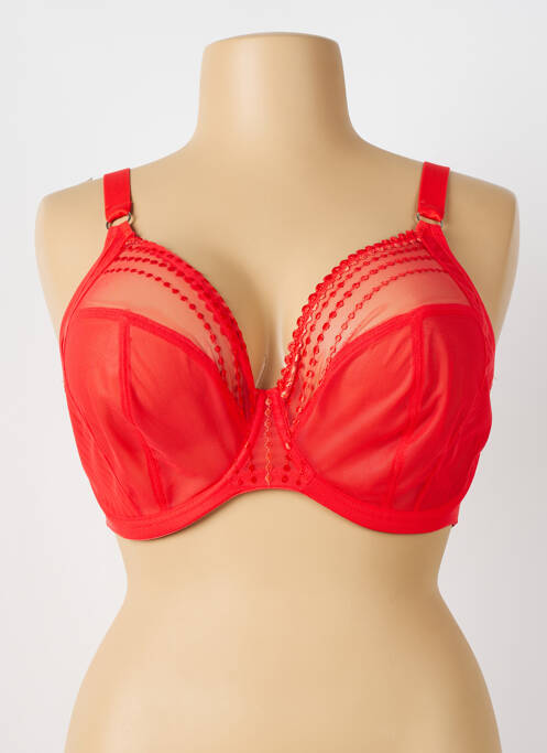 Soutien-gorge légère et transparente haut soutien-gorge emboitant rouge ELOMI femme