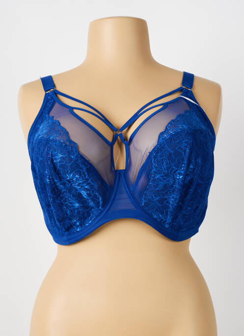 Soutien-gorge légère et transparente haut soutien-gorge emboitant bleu ELOMI femme