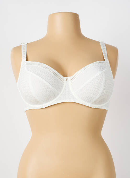 Soutien-gorge effet matière satinée haut soutien-gorge emboitant beige ANTIGEL femme