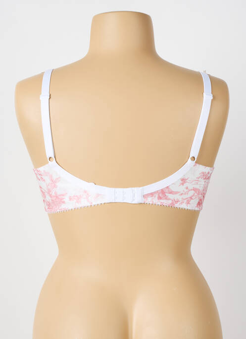 Soutien-gorge effet matière satinée haut soutien-gorge emboitant blanc ANTIGEL femme