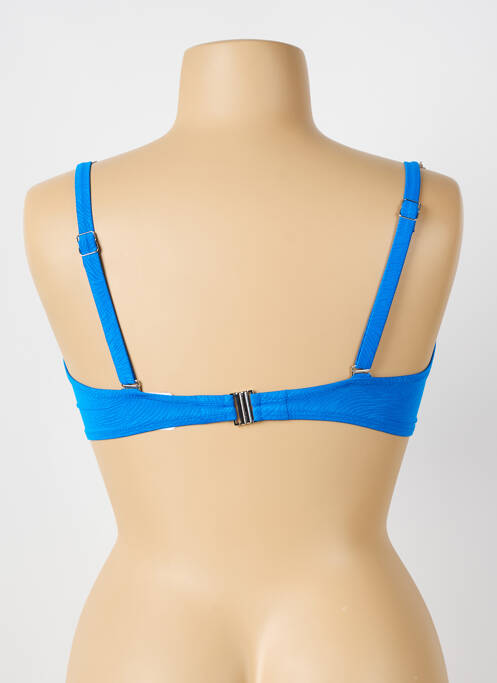 Soutien-gorge effet matière satinée haut soutien-gorge emboitant bleu ANTIGEL femme