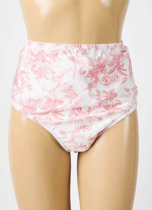 Culotte haute tissage satiné rose ANTIGEL femme