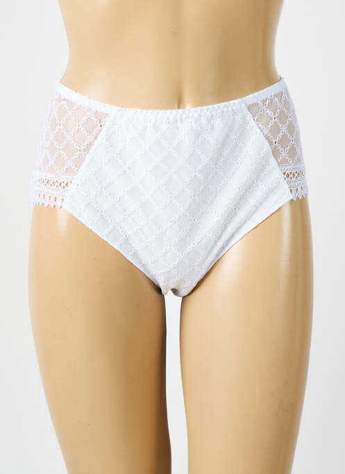 Culotte stretch blanc LOUISA BRACQ femme