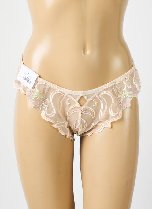 Culotte effet matière satinée beige LOUISA BRACQ femme