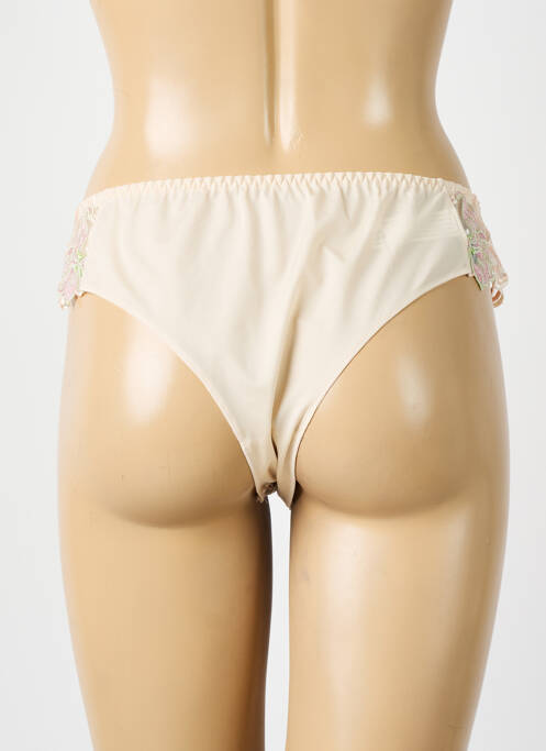 Culotte effet matière satinée beige LOUISA BRACQ femme