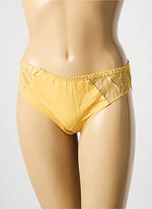 Culotte stretch jaune LOUISA BRACQ femme