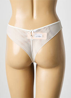 String tissage satiné blanc LISE CHARMEL femme