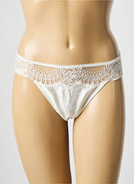 String tissage satiné blanc LISE CHARMEL femme