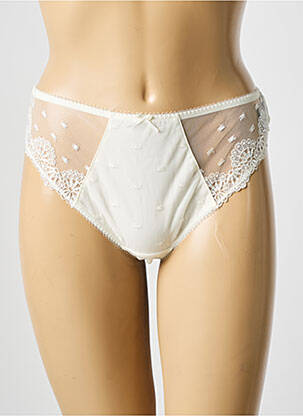 Tanga légère et transparente blanc FANTASIE femme