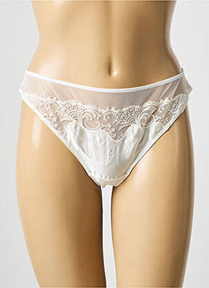 Tanga stretch blanc LISE CHARMEL femme