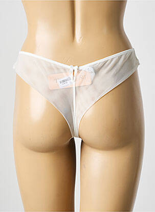 Tanga stretch blanc LISE CHARMEL femme