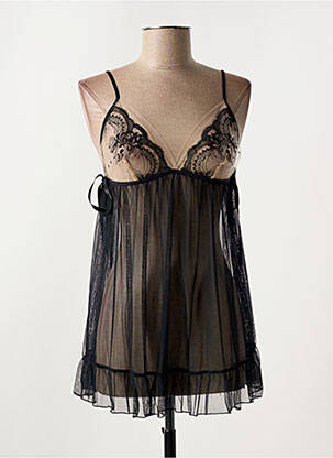 Nuisette/combinette légère et transparente noir LISE CHARMEL femme