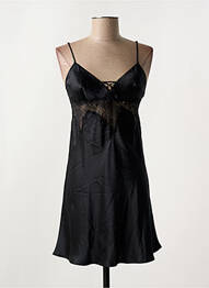 Nuisette/combinette effet matière satinée noir ALBA femme