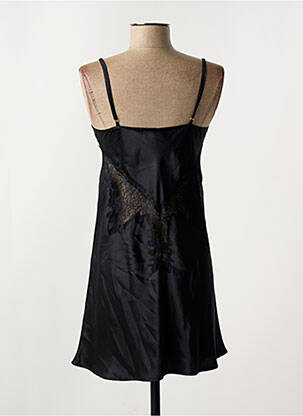 Nuisette/combinette effet matière satinée noir ALBA femme