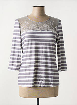 Top/caraco tissage jersey gris LISE CHARMEL femme