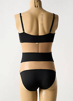 Maillot de bain 1 pièce stretch noir NICOLE OLIVIER femme