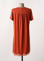 Chemise de nuit orange ANTIGEL pour femme seconde vue