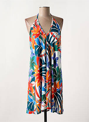 Robe de plage orange ANTIGEL pour femme