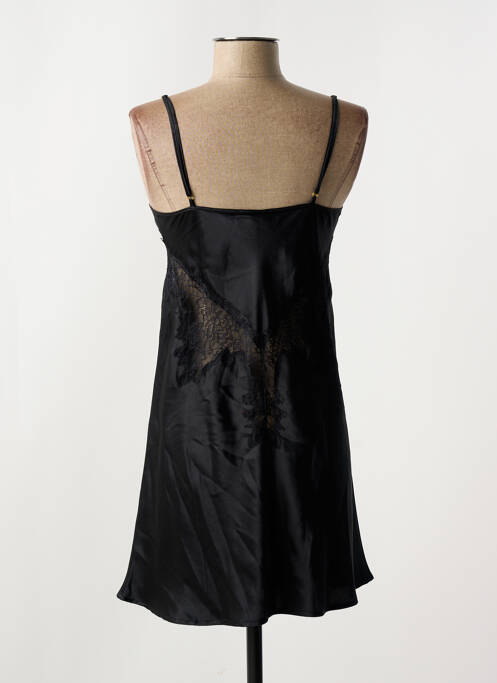 Nuisette/combinette effet matière satinée noir ALBA femme
