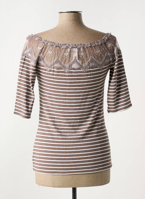Top/caraco tissage jersey marron LISE CHARMEL femme