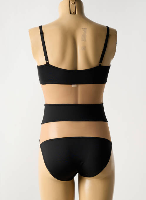 Maillot de bain 1 pièce stretch noir NICOLE OLIVIER femme