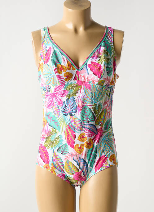 Maillot de bain 1 pièce haut soutien-gorge emboitant haut soutien-gorge emboitant vert ANTIGEL femme
