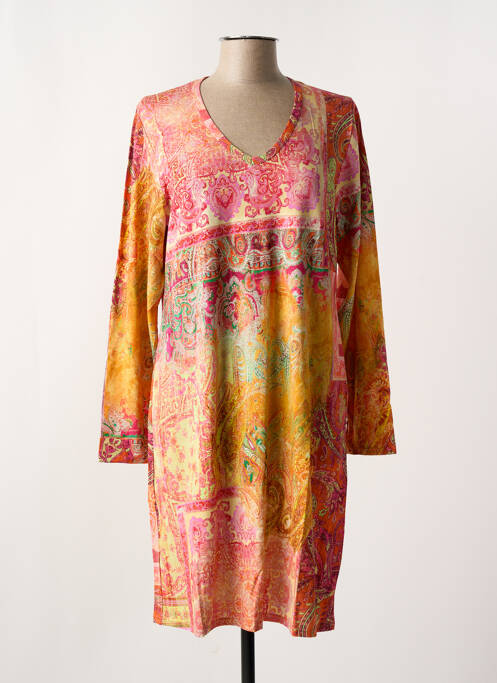 Chemise de nuit orange ANTIGEL pour femme