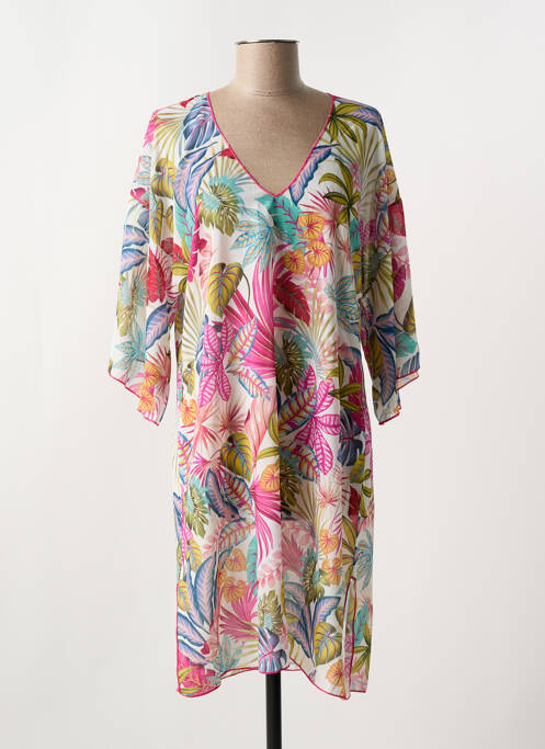 Robe de plage rose ANTIGEL pour femme