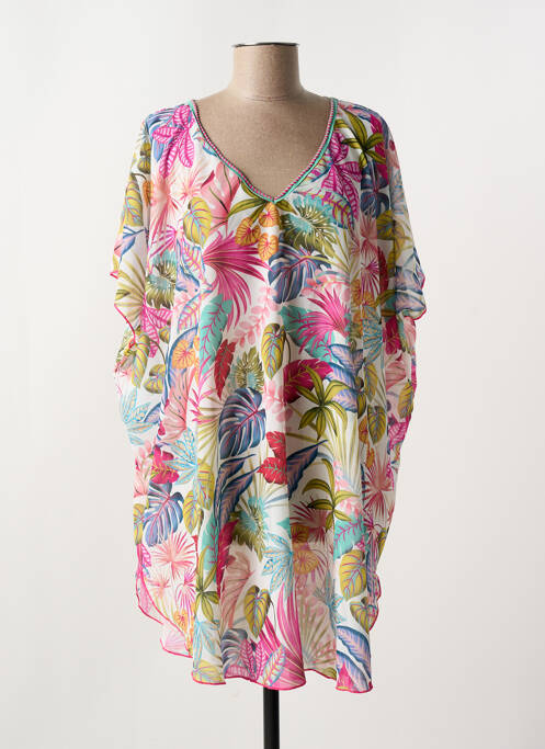 Robe de plage rose ANTIGEL pour femme