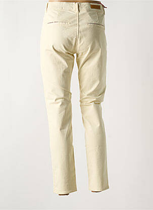 Pantalon chino tissage popeline taille normale beige HAPPY femme