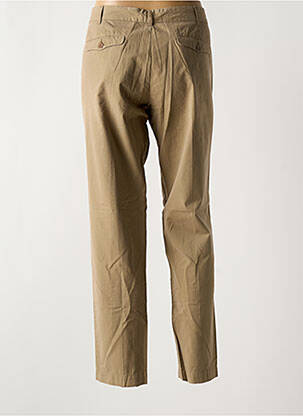 Pantalon chino tissage popeline taille normale vert HARTFORD femme